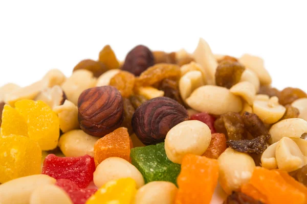 Geroosterde noten en gekonfijte vruchten — Stockfoto