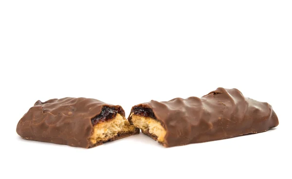 Izole çikolatalı kurabiye — Stok fotoğraf