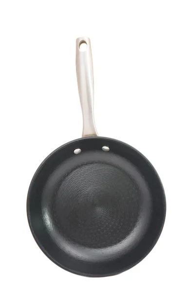 Black frying pan isolated — Stock Photo, Image