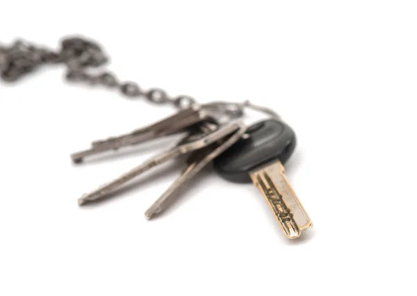 Bunch of keys isolated — Stock Photo, Image