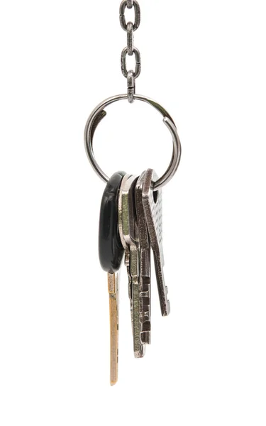 Bunch of keys isolated — Stock Photo, Image