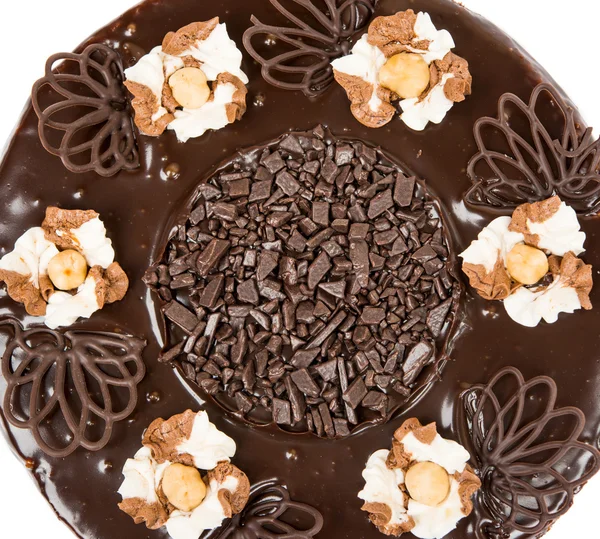 Шоколадний торт, ізольовані — стокове фото
