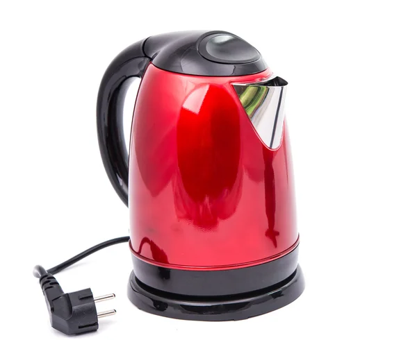 Red teapot isolated — Stock Photo, Image