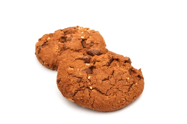 Biscotti con cioccolato e noci — Foto Stock