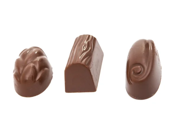 Schokoladenbonbons isoliert — Stockfoto