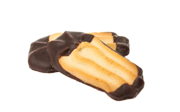 Kekse mit Schokoladenüberzug — Stockfoto