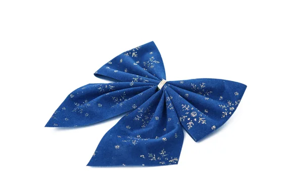 Blue christmas bows — Stock Photo, Image