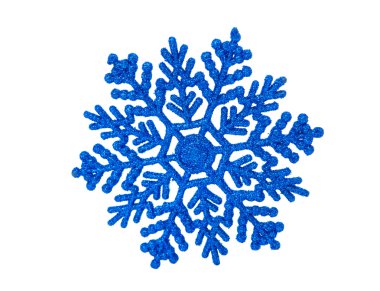 izole mavi kar taneleri