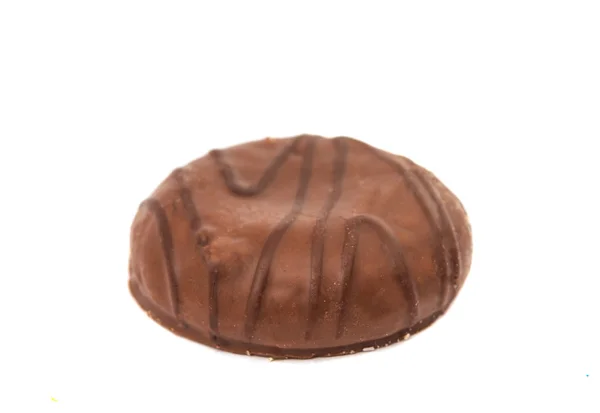 Chocolate cookie isolated — Stock Photo, Image