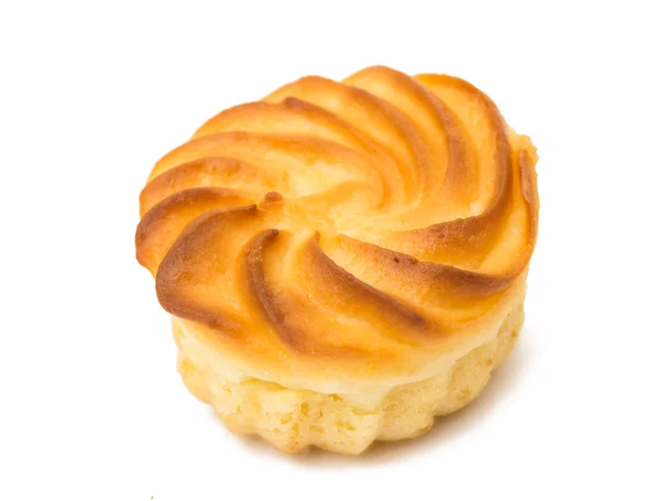 Kaas muffin geïsoleerd — Stockfoto