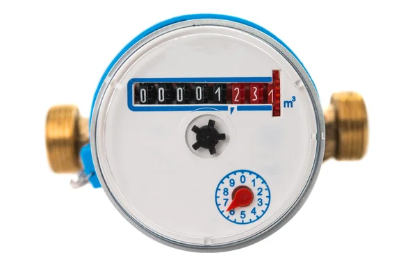 Watermeter geïsoleerd — Stockfoto