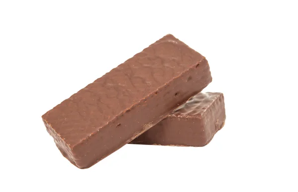 Bruten choklad våfflor — Stockfoto