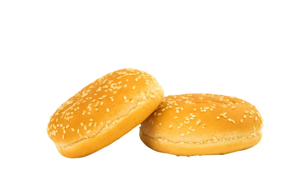 Hamburgerbröd isolerade — Stockfoto