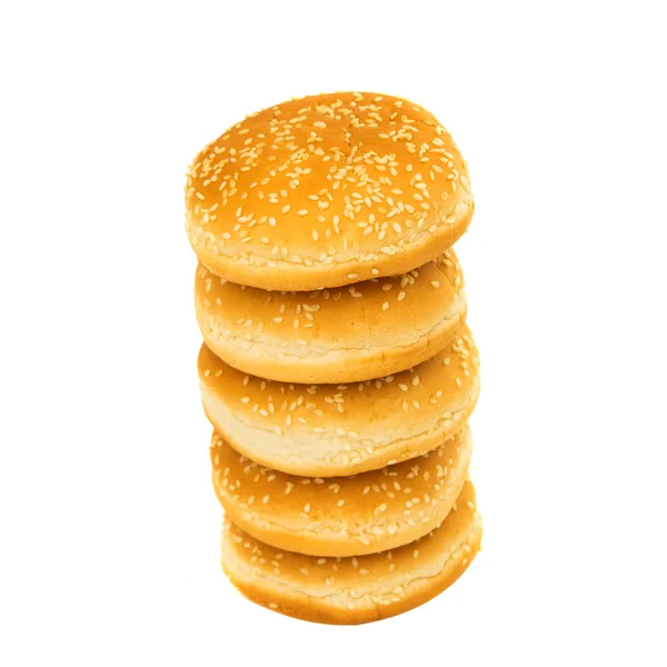 Hamburger buns isolated — Stock Photo, Image