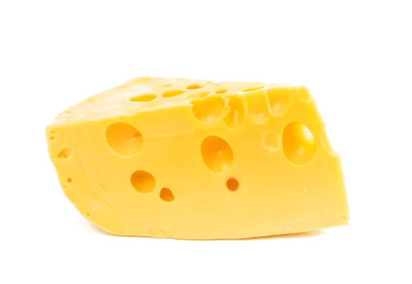 Kousek izolovaného sýra — Stock fotografie