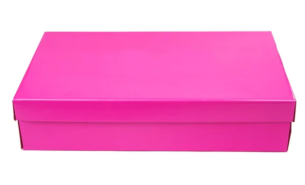 Scatola rosa isolato — Foto Stock
