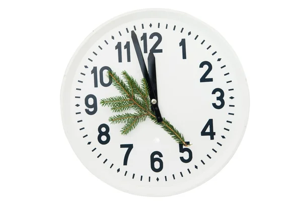 Big clock isolated — Stock Photo, Image