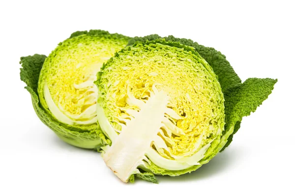 Savoy cabbage sliced — Stock Photo, Image