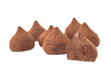 izole çikolata truffles
