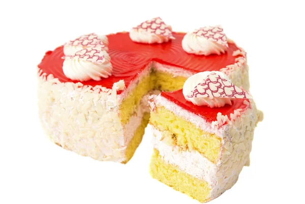 Torta isolata — Foto Stock