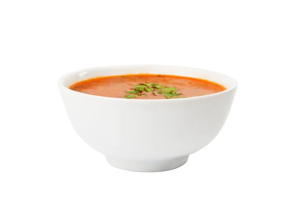 Prato de sopa isolado — Fotografia de Stock