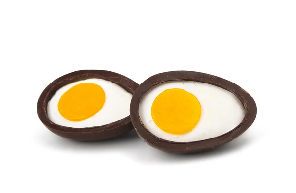 Čokoládové vajíčko, samostatný — Stock fotografie