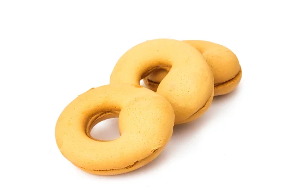 Anéis de cookies isolados — Fotografia de Stock