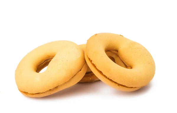 Biscuits anneaux isolés — Photo