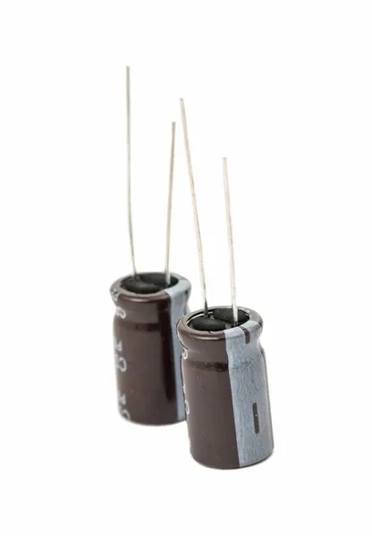 Capacitors isolated — Stock Photo, Image