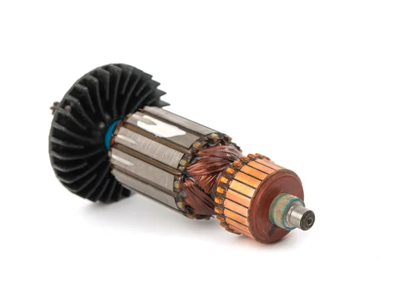 Elektromotor rotor geïsoleerd — Stockfoto