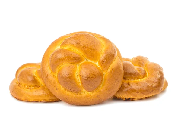 Fresh sweet white bread isolated — Stock Photo, Image