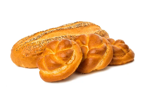Čerstvé sladké bílý chléb, samostatný — Stock fotografie