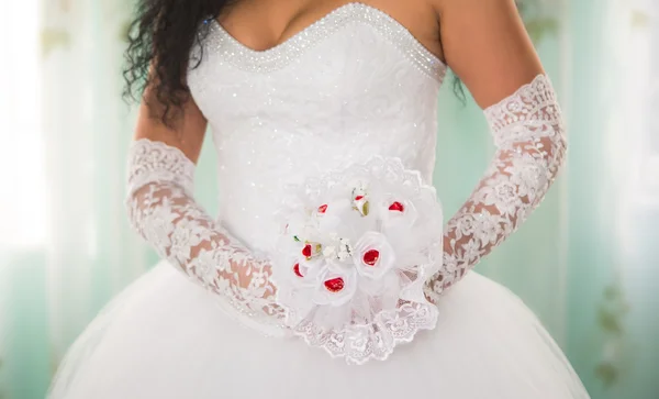 Noiva em um vestido — Fotografia de Stock