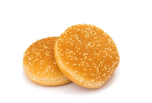 Hamburgerbröd isolerade — Stockfoto