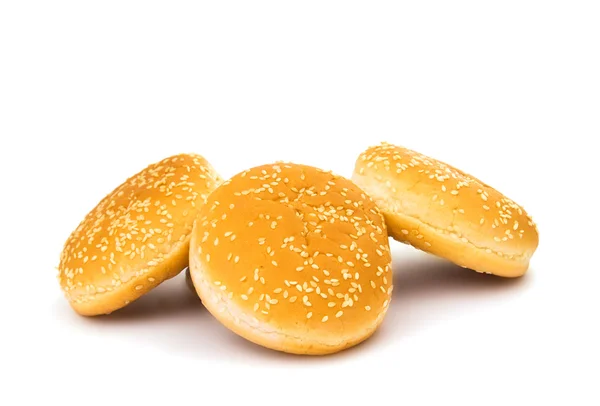 Hamburger Brötchen isoliert — Stockfoto