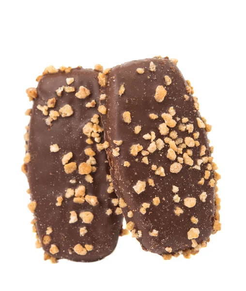 Biscoitos de chocolate isolados — Fotografia de Stock
