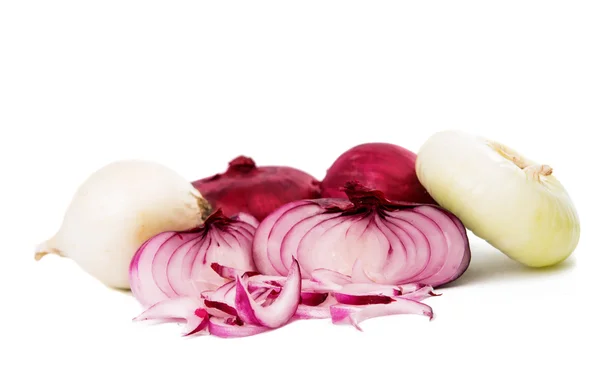 Sliced onion isolated — Stock Photo, Image