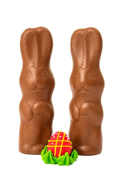 Chocolade bunny geïsoleerd — Stockfoto