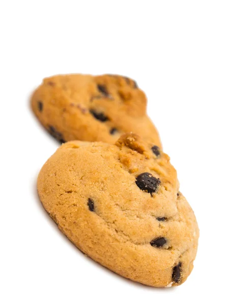 Печиво з шоколадом ізольоване — стокове фото