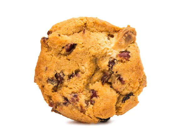 Kızılcık ve izole çikolata kurabiye — Stok fotoğraf