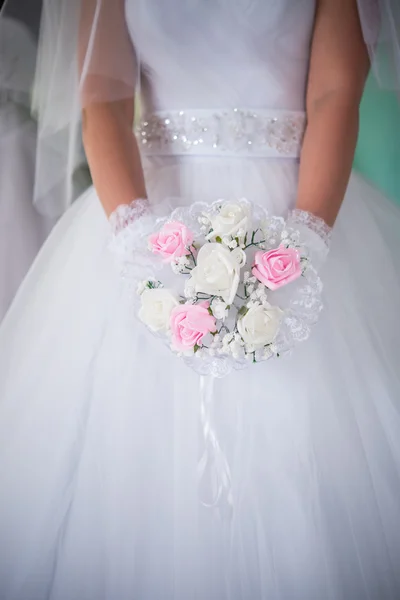 Sposa in abito da sposa — Foto Stock