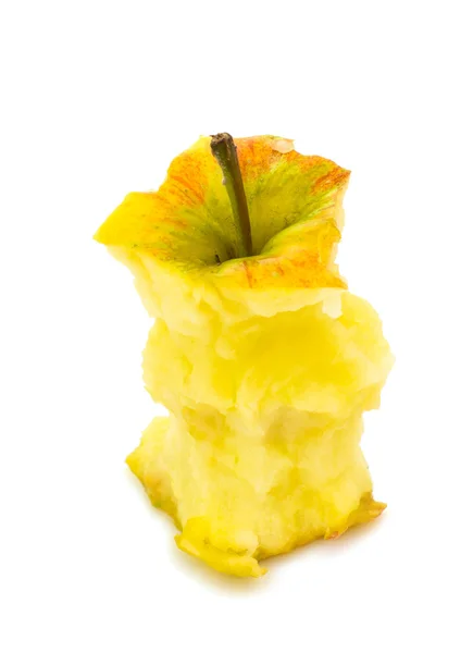 Apple core isolerade — Stockfoto