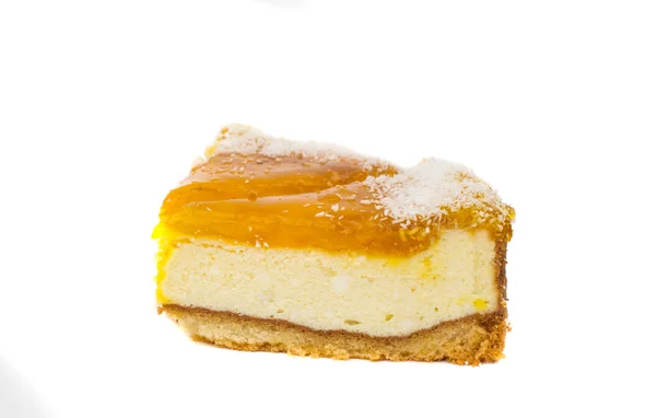 Stuk van kaas taart — Stockfoto