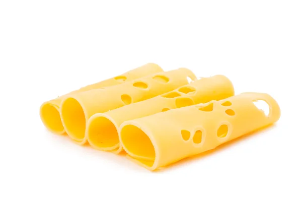 Thin slice of cheese — Stock Photo, Image