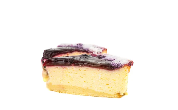 Cheesecake isolado — Fotografia de Stock