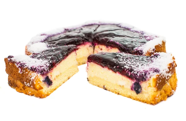 Cheesecake isolado — Fotografia de Stock