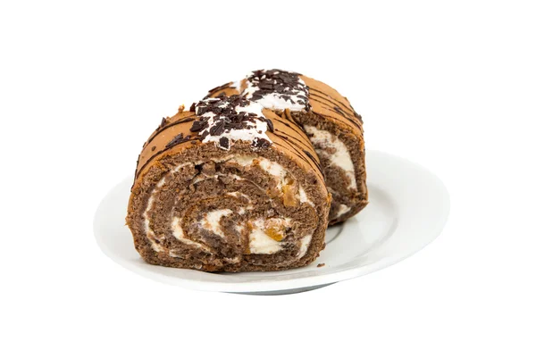 Swiss roll isolated — Stock Photo, Image