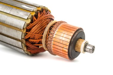 elektrikli motor içinde bakır bobinler 