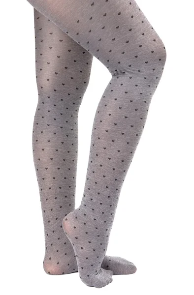 Panty's benen meisjes geïsoleerd — Stockfoto