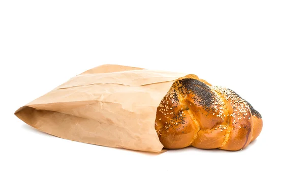 Bun with sesame and poppy seeds — Stock Photo, Image